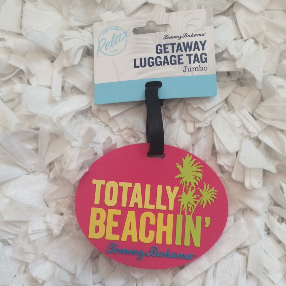 Tommy Bahama totally beachin jumbo luggage tag🎀